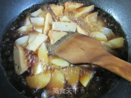 Make Fish tofu burn radish step 7