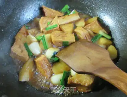 Make Fish tofu burn radish step 8