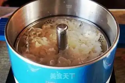 Make Ice cream, silver Sydney soup step 3