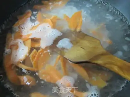 Make Pyramid duck egg carrots step 2