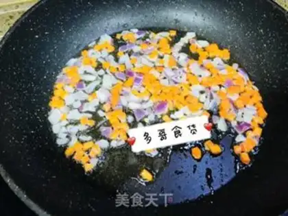 Make Gold beef fried rice step 4