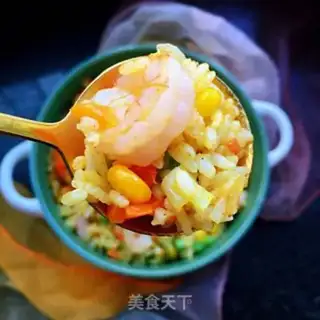 Make Curry shrimp fried rice step 9