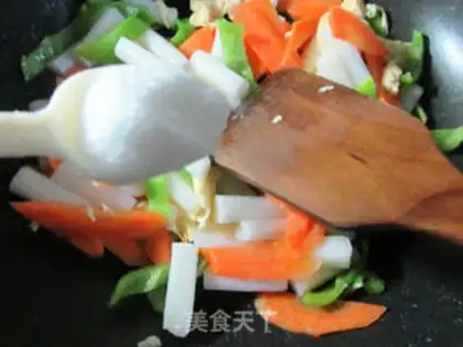 Make Pyramid duck egg carrots step 6