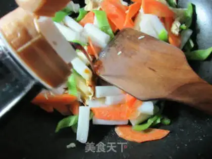 Make Pyramid duck egg carrots step 7