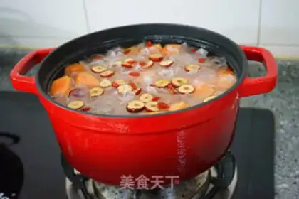 Make The papaya silver ear soup step 5
