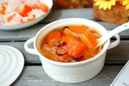 Make The papaya silver ear soup step 8