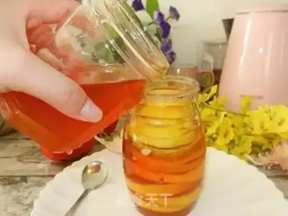 Make Lemon honey water step 3