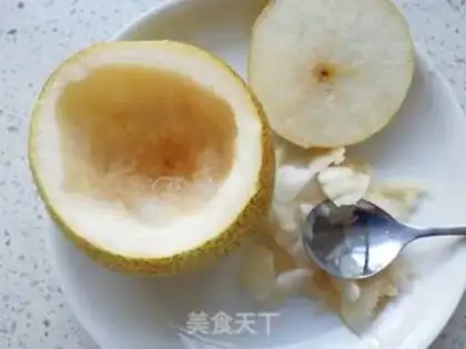 Make Plum pears step 1