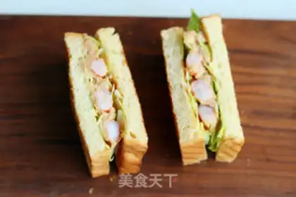 Make Shrimp salmon sandwich step 5