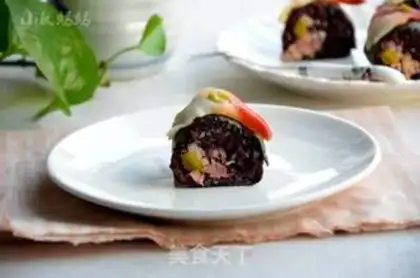 Make Black rice roll step 7