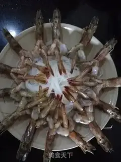 Make Garlic fan steamed shrimp step 3