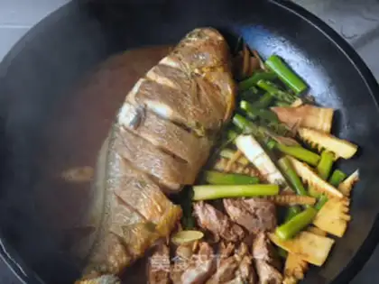 Make Red-hot yellowfish step 14