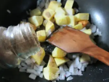 Make Onion potatoes step 8