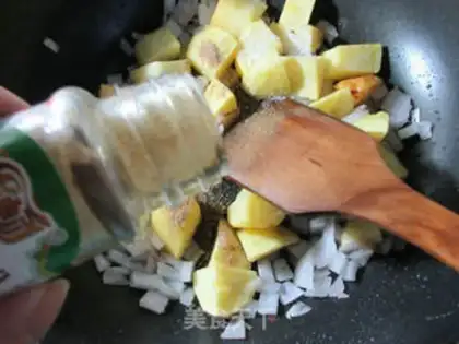 Make Onion potatoes step 9