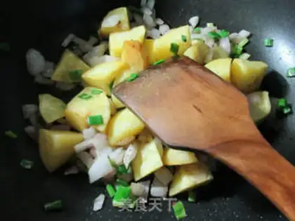 Make Onion potatoes step 11