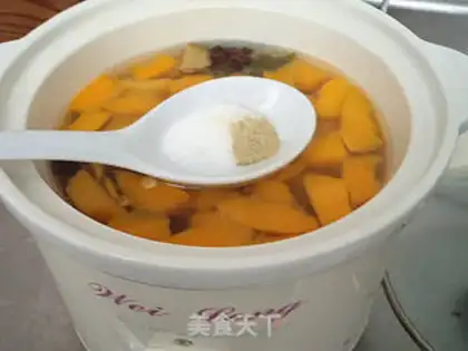 Make Pumpkin corn chop soup step 7