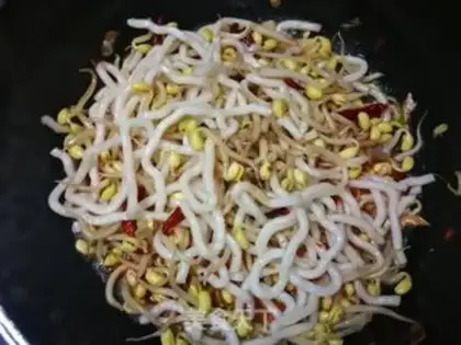 Make Soybean sprouts and potatoes step 8