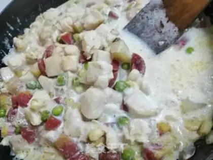 Make Curry chicken chest step 6