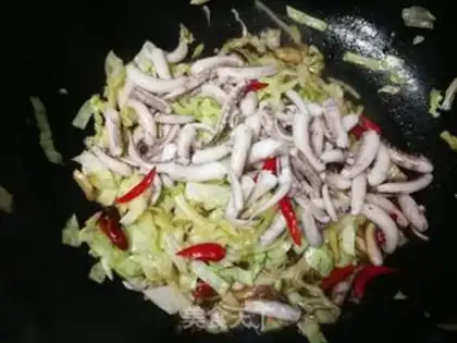 Make The cabbage is fired step 7