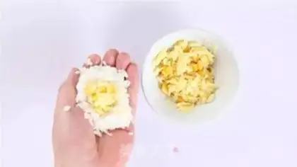Make Cream-covered rice step 3