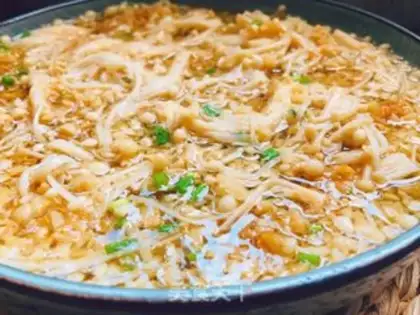 Make Garlic golden mushrooms step 12