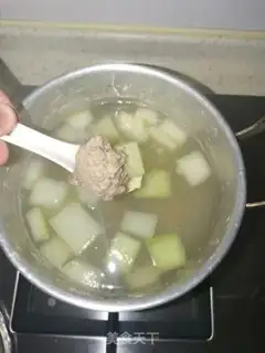 Make Pork shrimp, meatball soup step 7