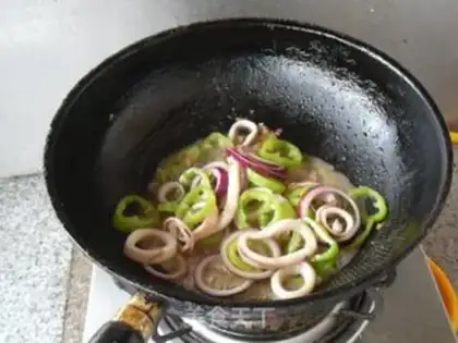Make Spicy squid onions step 10