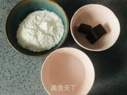 Make Red sugar rice balls step 0