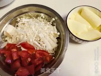 Make Tofu soup step 0