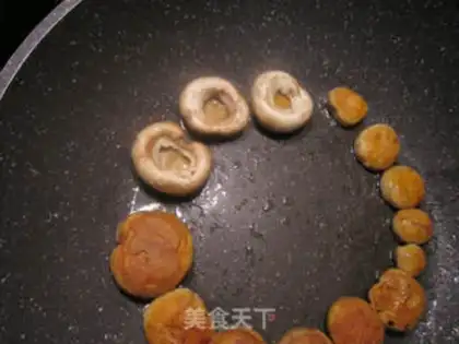 Make Double mushroom dry chicken step 3