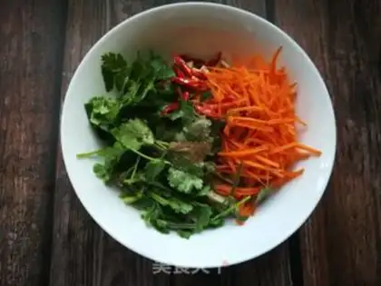 Make Carrot fragrance and tofu step 5