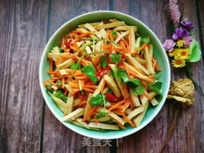 Make Carrot fragrance and tofu step 7