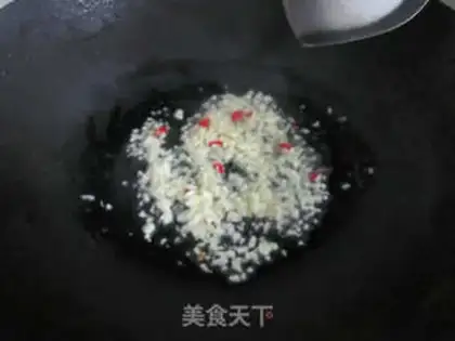Make Garlic fan steam tape step 4