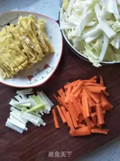 Make Bean-dried cabbage step 4