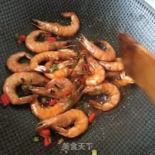 Make Peaches fried shrimp step 16