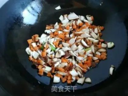 Make ♪ Cream mushroom egg fried rice ♪ step 5