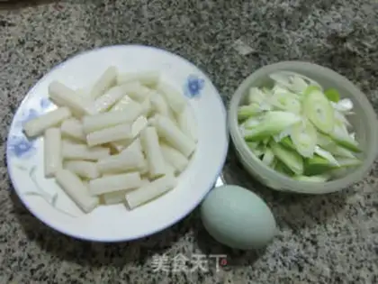 Make Duck eggs, fried cake step 0