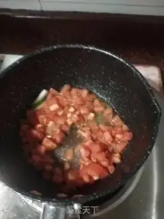 Make Tomato fungus. Fish tofu step 3