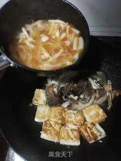 Make Tomato fungus. Fish tofu step 6
