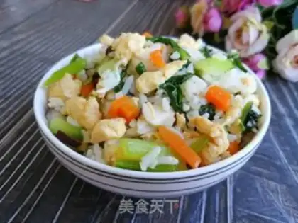 Make ♪ Cream mushroom egg fried rice ♪ step 9