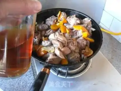 Make Burning geese with leather step 6