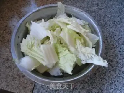 Make Fishball cabbage step 1