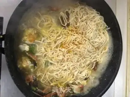 Make Crabs boiled silk step 4