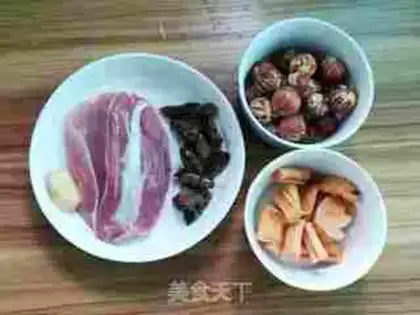 Make radish radish with chestnuts step 0