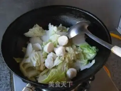 Make Fishball cabbage step 7