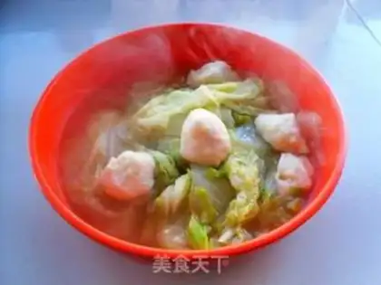 Make Fishball cabbage step 11