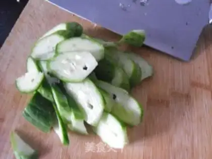 Make Pumpkin cucumber step 1