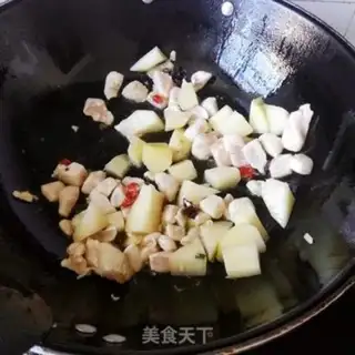 Make Potato tomatoes for chicken chest step 3