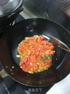 Make Tomato egg noodles step 3