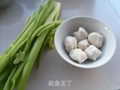 Make Fishball celery step 0